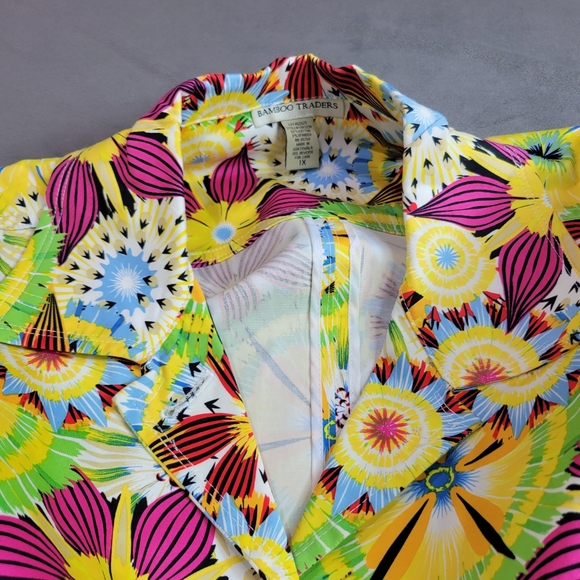 Bamboo Traders Jacket Women Plus Size 1X 3/4 Sleeve 3 Button Lightweight Shacket - Picture 7 of 12